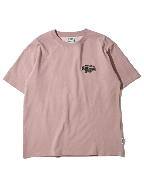 POWER TO THE PEOPLE（パワートゥーザピープル）の「【POWER TO THE PEOPLE】レトロテイスト ネコグラフィック刺繍クルーネックTシャツ / アニマル刺繍リンガーTシャツ（Tシャツ/カットソー・レディース・パープル系1/パープル系2/ホワイト系1/ブラック系1/ホワイト系2/ブラック系2・MEDIUM/LARGE/X-LARGE）」の15枚目の写真