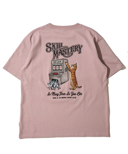 POWER TO THE PEOPLE（パワートゥーザピープル）の「【POWER TO THE PEOPLE】レトロテイスト ネコグラフィック刺繍クルーネックTシャツ / アニマル刺繍リンガーTシャツ（Tシャツ/カットソー・レディース・パープル系1/パープル系2/ホワイト系1/ブラック系1/ホワイト系2/ブラック系2・MEDIUM/LARGE/X-LARGE）」の16枚目の写真