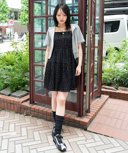 WEGO（ウィゴー）の「WEGO/【26年春夏新作】ティアードキャミワンピース（ワンピース・レディース・その他2/その他1/ホワイト/ブラック・FREE）」の18枚目の写真