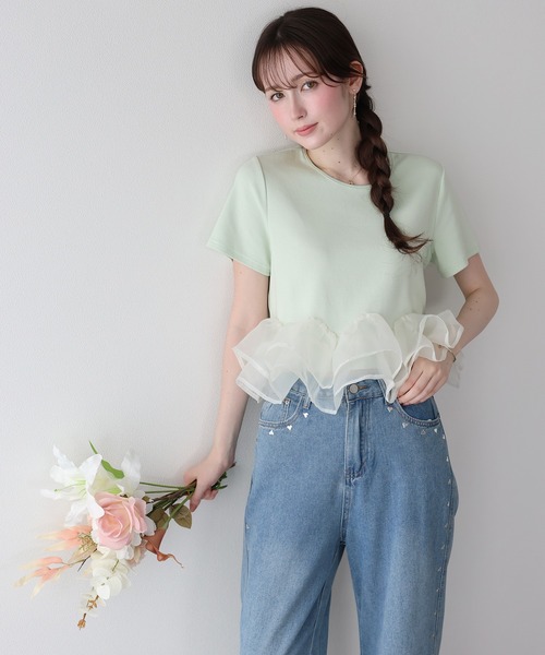 Ducking peplum cap top — новая цветовая добавка — топ с пеплумом