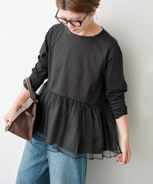 シアーリブレイヤードプルオーバー（Tシャツ/カットソー）｜Spick