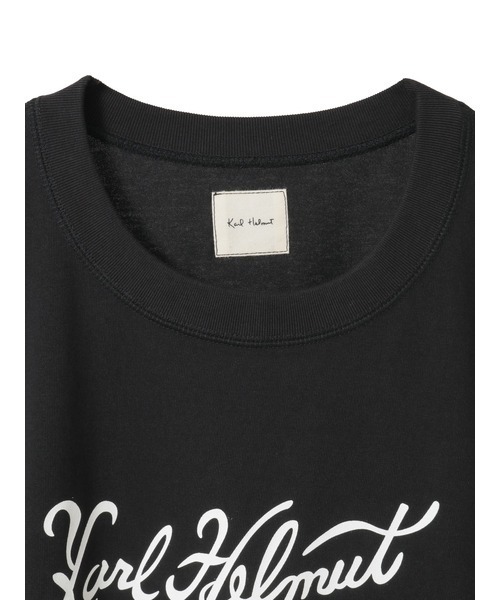 KARL HELMUT(カールヘルム)の「筆記体ロゴプリントTシャツ(Tシャツ/カットソー・メンズ・ベージュ/ブラック/キナリ・フリー)」の11枚目の写真