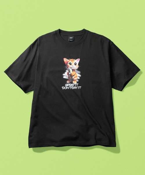 HUF(ハフ)の「SPRAY IT TEE(Tシャツ/カットソー・メンズ・ブラック/ホワイト・XL/L/M/S/XXL)」の2枚目の写真