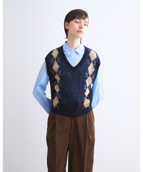 Traditional Weatherwear（トラディショナルウェザーウェア）の「EWLOE（ニット/セーター・レディース・ベージュ系その他/ネイビー系・S）」の3枚目の写真