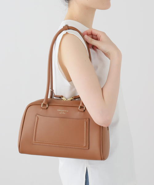 CHRISTIAN VILLA(クリスチャンヴィラ)の「【CHRISTIAN VILLA /クリスチャン ヴィラ】 BOSTON BAG(ショルダーバッグ・レディース・ブラウン・FREE)」の13枚目の写真