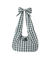 MIRECO（ミレコ）の「DOLLY RIBBON BUTTON HOBO BAG MINT（ショルダーバッグ）」