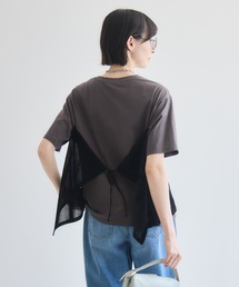 ベロアキャミソールドッキングTシャツ