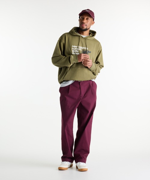 NEW BALANCE(ニューバランス)の「Numeric プリーツパンツ(スラックス・メンズ・ボルドー/スミクロ/カーキブラウン・SMALL/XX-LARGE/X-LARGE/MEDIUM/LARGE)」の8枚目の写真