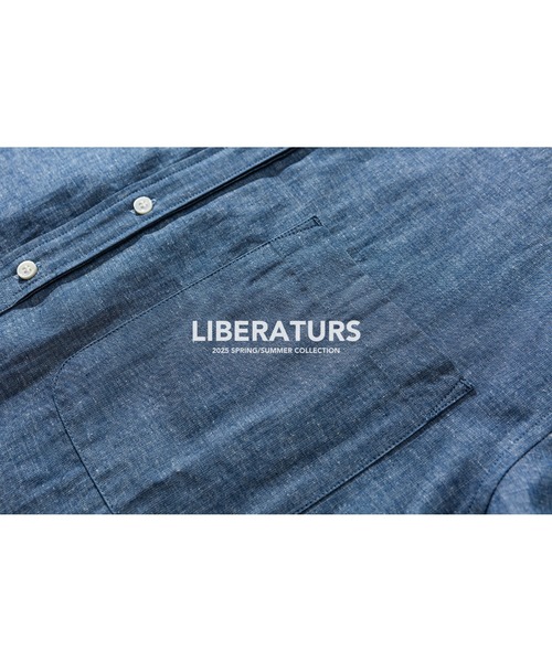 Liberaturs（リベレーター）の「コットンヘンプ バンドカラーシャツ/COTTON HEMP BAND COLLAR SHIRT（シャツ/ブラウス・メンズ・ネイビー・SMALL/MEDIUM）」の6枚目の写真