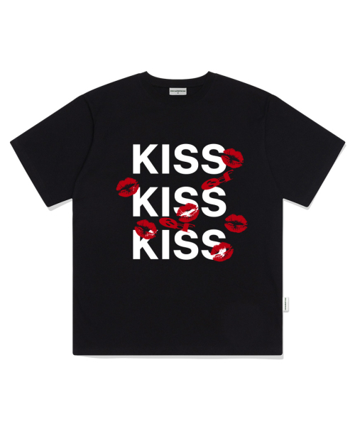 ESCAPEFROM（エスケープフロム）の「KISS KISS KISSプリントオーバーサイズ半袖Tシャツチャコール（Tシャツ/カットソー・レディース・その他・LARGE/MEDIUM/SMALL）」の6枚目の写真