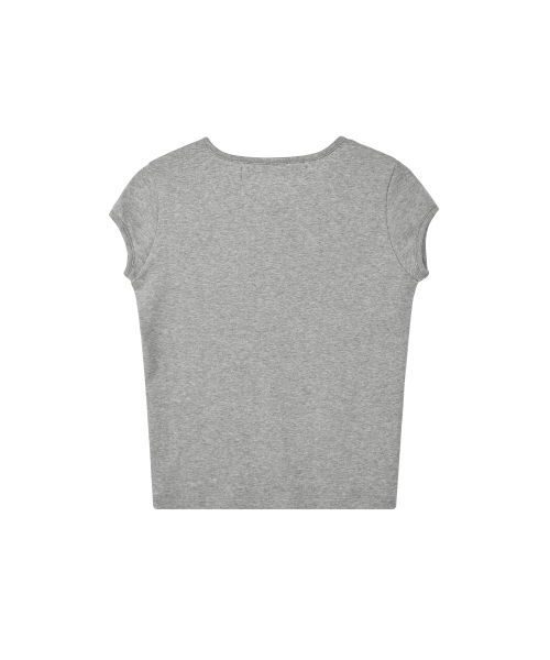 Rest&Recreation(レストアンドレクリエーション)の「CAP SLEEVE T-SHIRT - GREY(Tシャツ/カットソー・レディース・その他・ONE)」の2枚目の写真