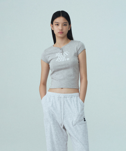 Rest&Recreation(レストアンドレクリエーション)の「CAP SLEEVE T-SHIRT - GREY(Tシャツ/カットソー・レディース・その他・ONE)」の3枚目の写真