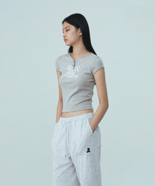 Rest&Recreation(レストアンドレクリエーション)の「CAP SLEEVE T-SHIRT - GREY(Tシャツ/カットソー・レディース・その他・ONE)」の4枚目の写真