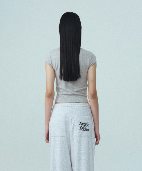 Rest&Recreation(レストアンドレクリエーション)の「CAP SLEEVE T-SHIRT - GREY(Tシャツ/カットソー・レディース・その他・ONE)」の5枚目の写真