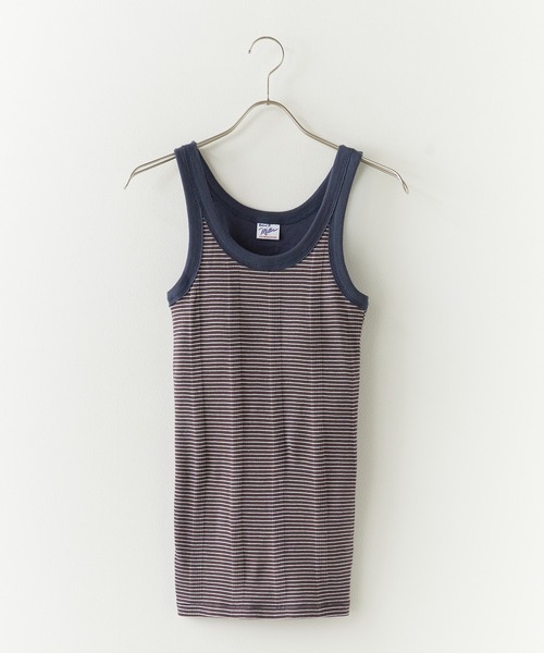MILLER(ミラー)の「R.P.miller/ミラー PANELRIB Cup US Tank タンクトップ 2026新作 再入荷 夏服(タンクトップ・レディース・グレー/ブラウン系その他2/レッド系1/ホワイト系その他/ブラック/ブルー系その他/ダークブルー/レッド系その他/グリーン・FREE)」の1枚目の写真