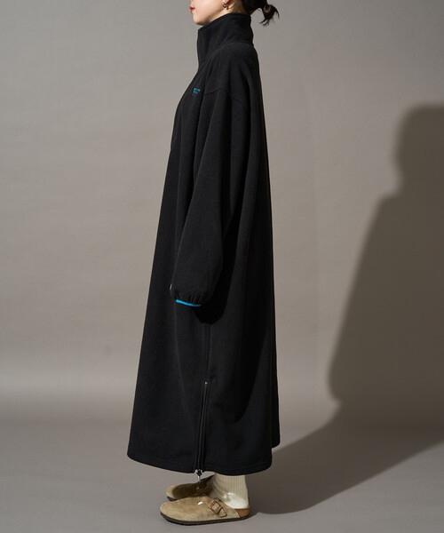 FREAK'S STORE(フリークスストア)の「限定展開 DISCUS ATHLETIC × FREAK'S STORE/ディスカスアスレチック 別注 配色 フリース ジップ ワンピース(ワンピース・レディース・ネイビー/パープル/ブラック/ライトグレー/ブラウン・フリ-)」の21枚目の写真
