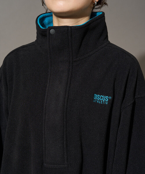 FREAK'S STORE(フリークスストア)の「限定展開 DISCUS ATHLETIC × FREAK'S STORE/ディスカスアスレチック 別注 配色 フリース ジップ ワンピース(ワンピース・レディース・ネイビー/パープル/ブラック/ライトグレー/ブラウン・フリ-)」の14枚目の写真