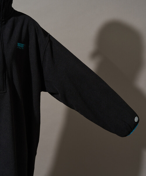 FREAK'S STORE(フリークスストア)の「限定展開 DISCUS ATHLETIC × FREAK'S STORE/ディスカスアスレチック 別注 配色 フリース ジップ ワンピース(ワンピース・レディース・ネイビー/パープル/ブラック/ライトグレー/ブラウン・フリ-)」の8枚目の写真