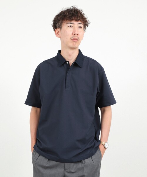 NOLLEY’S(ノーリーズ)の「【BECシリーズ】《ビジカジ対応》トリコットP/Oシャツ 26SS(ポロシャツ・メンズ・ライトグレー/ネイビー/ホワイト・XL/L/M/S)」の20枚目の写真