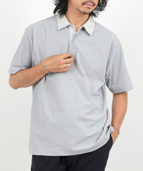NOLLEY’S(ノーリーズ)の「【BECシリーズ】《ビジカジ対応》トリコットP/Oシャツ 26SS(ポロシャツ・メンズ・ライトグレー/ネイビー/ホワイト・XL/L/M/S)」の14枚目の写真