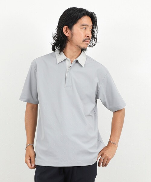 NOLLEY’S(ノーリーズ)の「【BECシリーズ】《ビジカジ対応》トリコットP/Oシャツ 26SS(ポロシャツ・メンズ・ライトグレー/ネイビー/ホワイト・XL/L/M/S)」の16枚目の写真