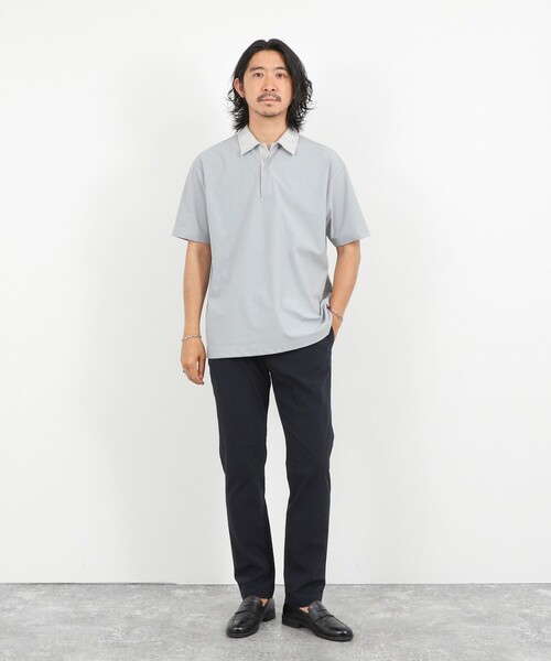 NOLLEY’S(ノーリーズ)の「【BECシリーズ】《ビジカジ対応》トリコットP/Oシャツ 26SS(ポロシャツ・メンズ・ライトグレー/ネイビー/ホワイト・XL/L/M/S)」の18枚目の写真