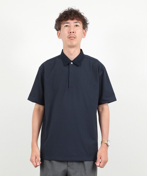 NOLLEY’S(ノーリーズ)の「【BECシリーズ】《ビジカジ対応》トリコットP/Oシャツ 26SS(ポロシャツ・メンズ・ライトグレー/ネイビー/ホワイト・XL/L/M/S)」の9枚目の写真
