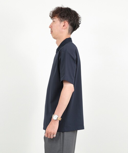 NOLLEY’S(ノーリーズ)の「【BECシリーズ】《ビジカジ対応》トリコットP/Oシャツ 26SS(ポロシャツ・メンズ・ライトグレー/ネイビー/ホワイト・XL/L/M/S)」の10枚目の写真