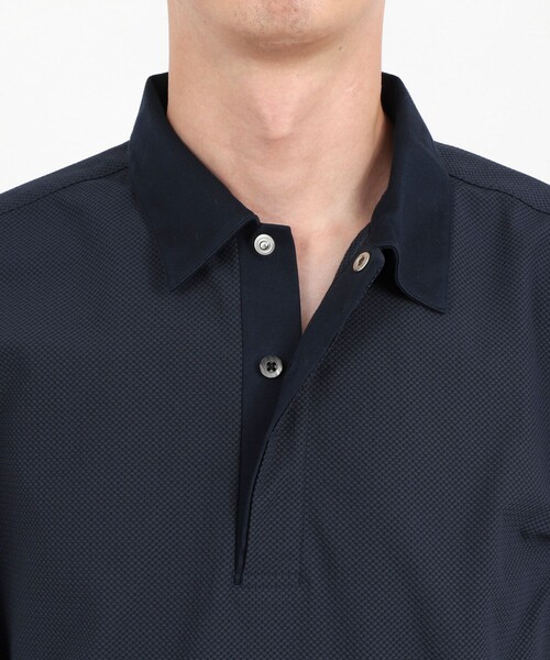 NOLLEY’S(ノーリーズ)の「【BECシリーズ】《ビジカジ対応》トリコットP/Oシャツ 26SS(ポロシャツ・メンズ・ライトグレー/ネイビー/ホワイト・XL/L/M/S)」の6枚目の写真