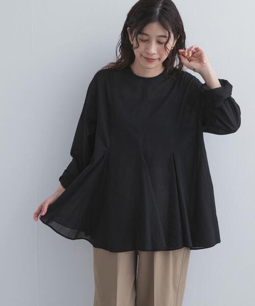 URBAN RESEARCH DOORS(アーバンリサーチドアーズ)の「ボイルマチ切替フレアブラウス(シャツ/ブラウス・レディース・ブラック/オフホワイト・FREE)」の21枚目の写真