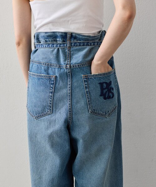 PEAS(ピース)の「【PEAS】 デニムタックバレルパンツ(デニムパンツ・レディース・ブルー・0/1)」の10枚目の写真