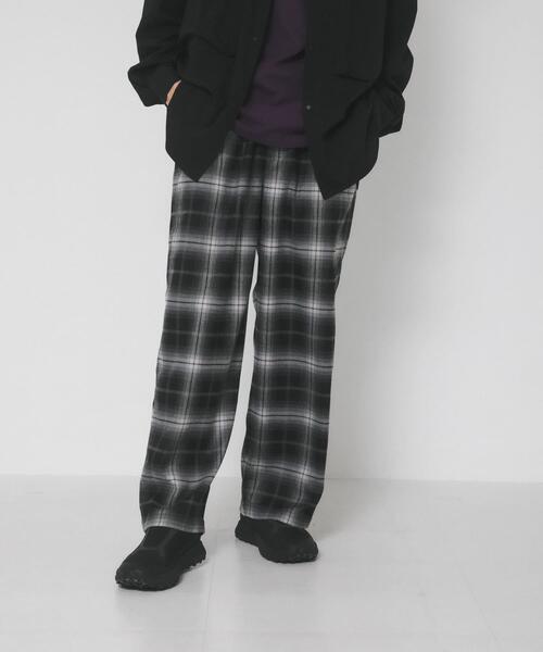 EKAL(エカル)の「チェックイージートラウザー(その他パンツ・メンズ・パープル/ブラック・MEDIUM/LARGE)」の5枚目の写真