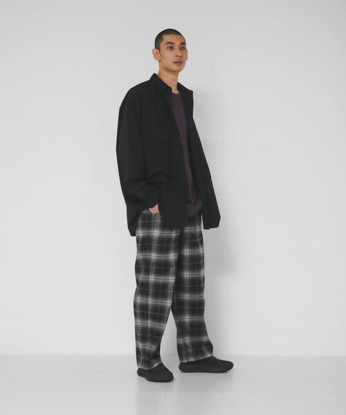 EKAL(エカル)の「チェックイージートラウザー(その他パンツ・メンズ・パープル/ブラック・MEDIUM/LARGE)」の9枚目の写真