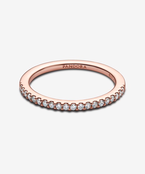 PANDORA（パンドラ）の「スパークリング バンド リング（リング・レディース・ピンクゴールド・52/54/56/58/60/48）」の2枚目の写真