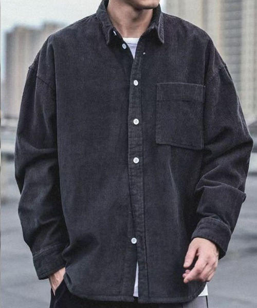 KELVIN(ケルヴァン)の「Fade Overshirt フェードオーバーシャツ(シャツ/ブラウス・メンズ・グレー/ブラック・LARGE/MEDIUM)」の4枚目の写真