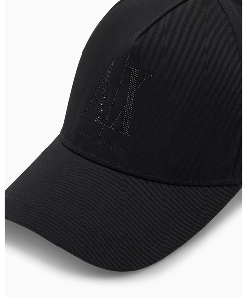 ARMANI EXCHANGE(アルマーニエクスチェンジ)の「【A|X アルマーニ エクスチェンジ】ICON パネルキャップ(キャップ・レディース・ブラック・FREE)」の2枚目の写真