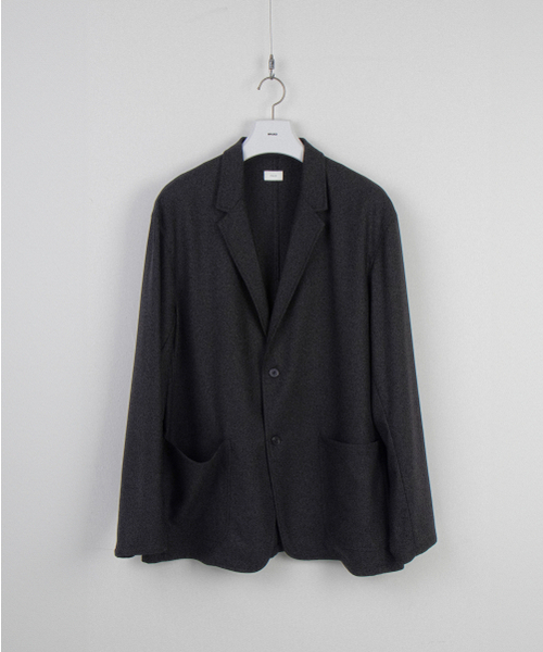 Flannel Wool Architect Jacket (Charcoal)（テーラードジャケット