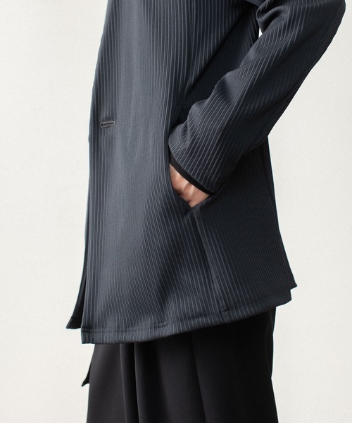 ATTACHMENT（アタッチメント）の「【LIMTED】PEストレッチリブ カラーレスカーディガン / PE STRETCH RIB COLLARLESS CARDIGAN（カーディガン/ボレロ・メンズ・ダークグレー/ブラック・2/1/3）」の11枚目の写真