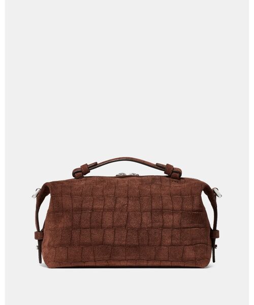 kate spade new york（ケイトスペード ニューヨーク）の「ビリー スエード クロコ クロスボディ バッグ（ショルダーバッグ・レディース・ブラウン・ONESIZE）」の3枚目の写真