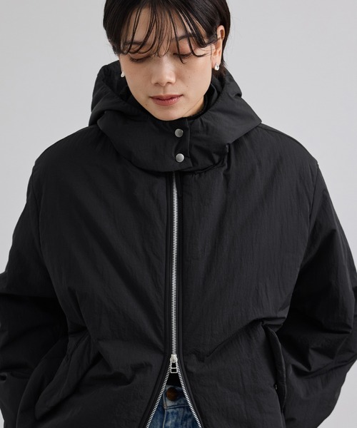 SALON adam et rope'(サロン アダム エ ロペ)の「【WEB限定】撥水ファンクションパフブルゾン(ブルゾン・レディース・ブラック/ベージュ系その他2・FREE)」の7枚目の写真