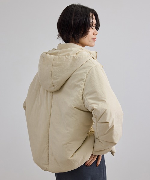 SALON adam et rope'(サロン アダム エ ロペ)の「【WEB限定】撥水ファンクションパフブルゾン(ブルゾン・レディース・ブラック/ベージュ系その他2・FREE)」の11枚目の写真