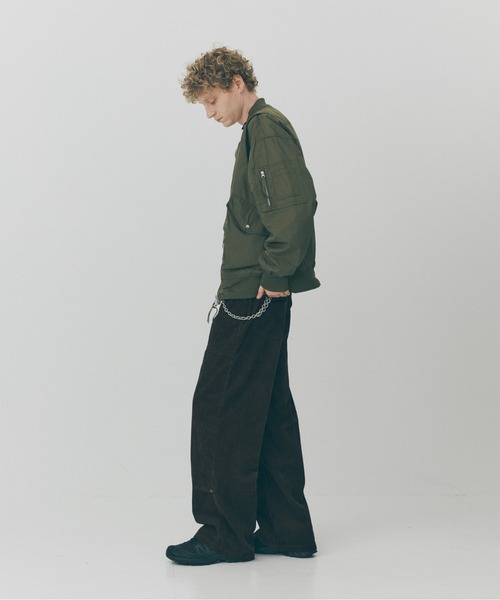 MAISON CLUB(メゾンクラブ)の「【MAISON CLUB】Tech Hunting MA-1 Bomber Jacket / テックハンティングMA-1 ボンバージャケット SNF(MA-1・メンズ・ブラック/グリーン・M/L)」の17枚目の写真