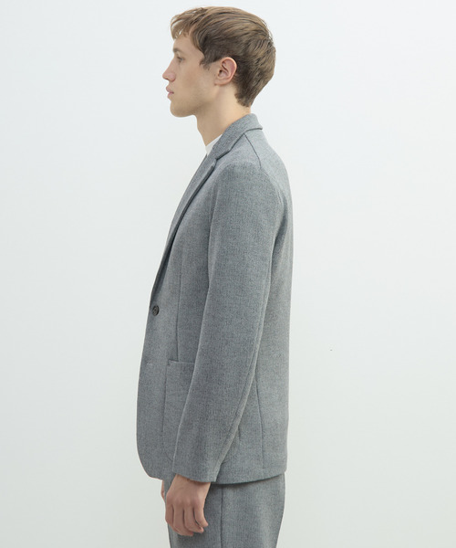 MEN'S MELROSE(メンズメルローズ)の「ミックスツィードストレッチイージージャケット(セットアップ可)(テーラードジャケット・メンズ・ネイビー/グレー・5/4/2/3)」の4枚目の写真