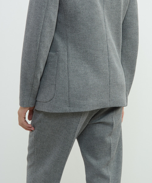 MEN'S MELROSE(メンズメルローズ)の「ミックスツィードストレッチイージージャケット(セットアップ可)(テーラードジャケット・メンズ・ネイビー/グレー・5/4/2/3)」の10枚目の写真