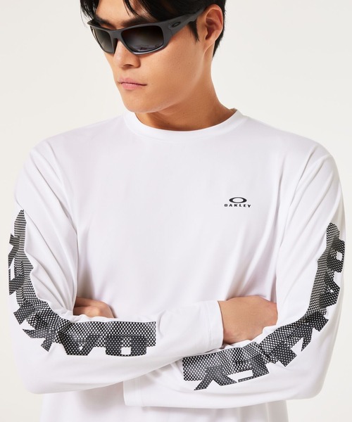 OAKLEY(オークリー)の「【新着】オークリー ENHANCE QD LS TEE SLV EVO 4.7/Tシャツ/OAKLEY(Tシャツ/カットソー・メンズ・ホワイト/ブラック・S/M/L)」の2枚目の写真