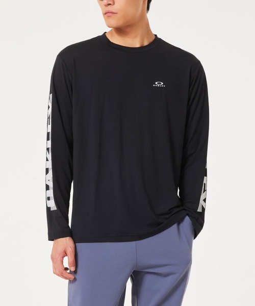 OAKLEY(オークリー)の「【新着】オークリー ENHANCE QD LS TEE SLV EVO 4.7/Tシャツ/OAKLEY(Tシャツ/カットソー・メンズ・ホワイト/ブラック・S/M/L)」の1枚目の写真