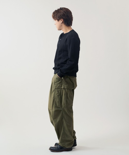 WAIPER.inc(ワイパーインク)の「【ZOZO限定】ワッフル ヘンリーネック ロンT(Tシャツ/カットソー・メンズ・ブラック・XL/L/M/S)」の9枚目の写真