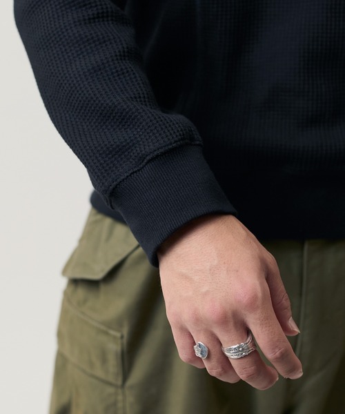 WAIPER.inc(ワイパーインク)の「【ZOZO限定】ワッフル ヘンリーネック ロンT(Tシャツ/カットソー・メンズ・ブラック・XL/L/M/S)」の15枚目の写真
