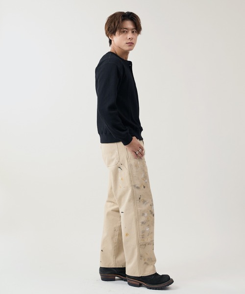 WAIPER.inc(ワイパーインク)の「【ZOZO限定】ワッフル ヘンリーネック ロンT(Tシャツ/カットソー・メンズ・ブラック・XL/L/M/S)」の6枚目の写真