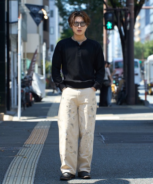 WAIPER.inc(ワイパーインク)の「【ZOZO限定】ワッフル ヘンリーネック ロンT(Tシャツ/カットソー・メンズ・ブラック・XL/L/M/S)」の20枚目の写真